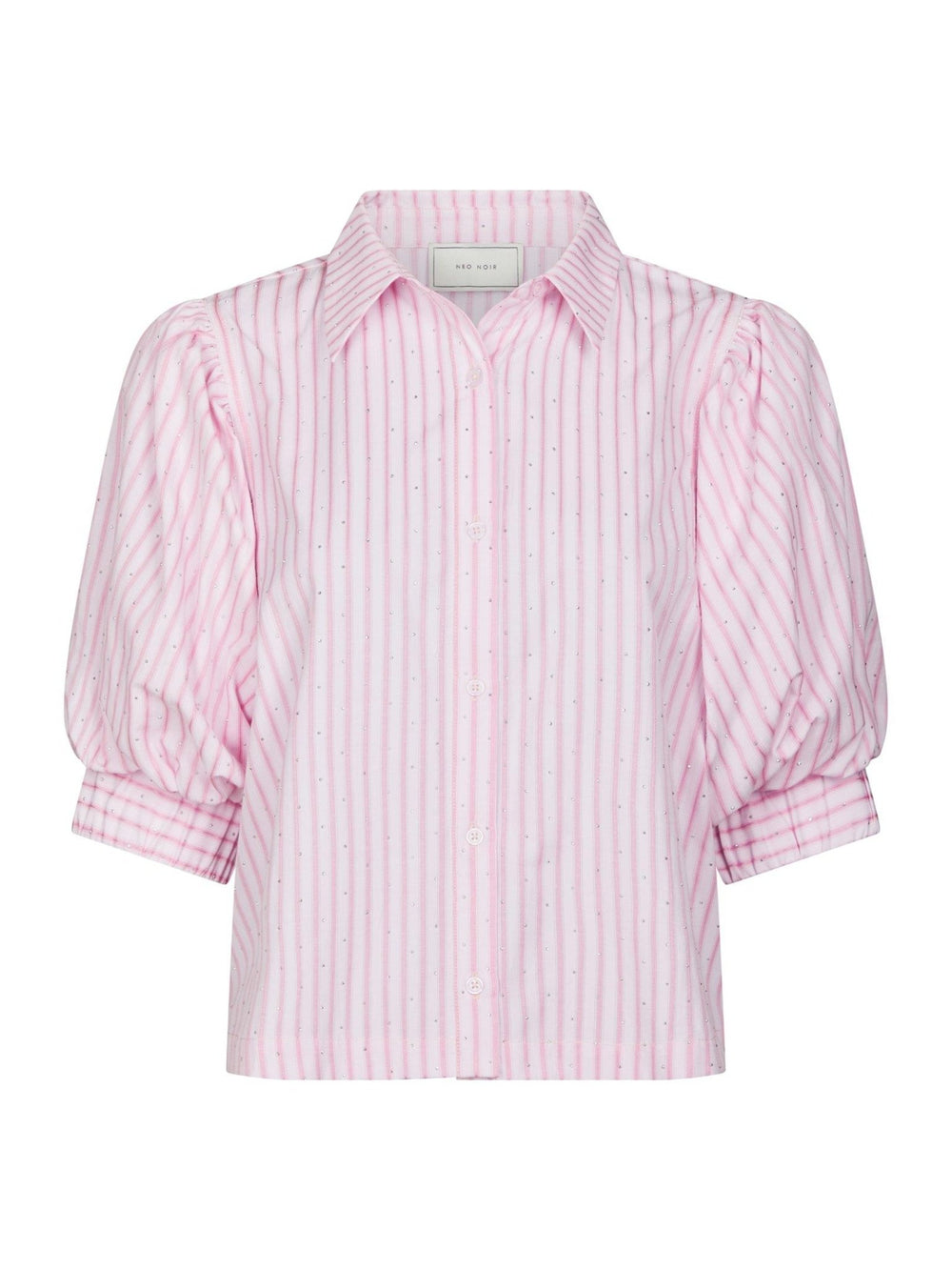 Etta Soft Stripe Stone Shirt Light Pink | Skjorter og bluser | Smuk