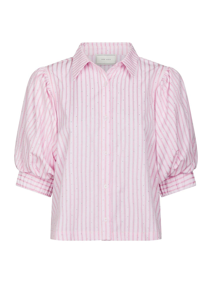 Etta Soft Stripe Stone Shirt Light Pink | Skjorter og bluser | Smuk