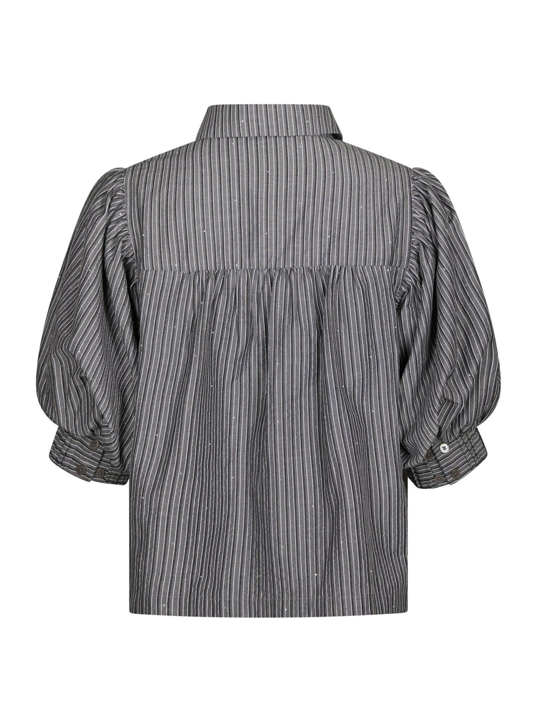 Etta Stripe B Shirt Dark Grey | Skjorter og bluser | Smuk
