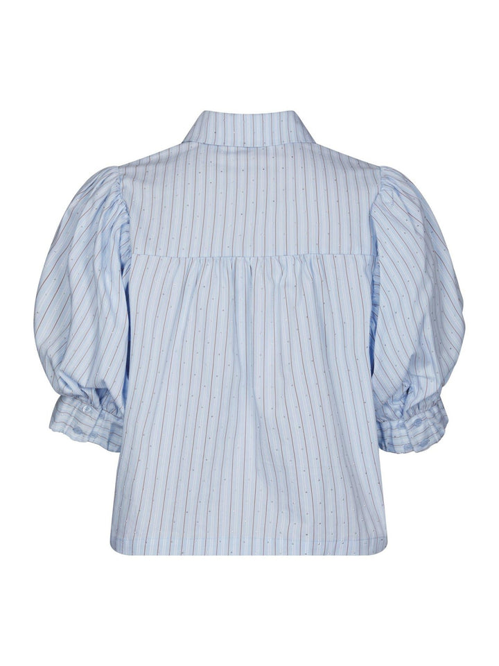 Etta Stripe Stone Shirt Light Blue | Skjorter og bluser | Smuk
