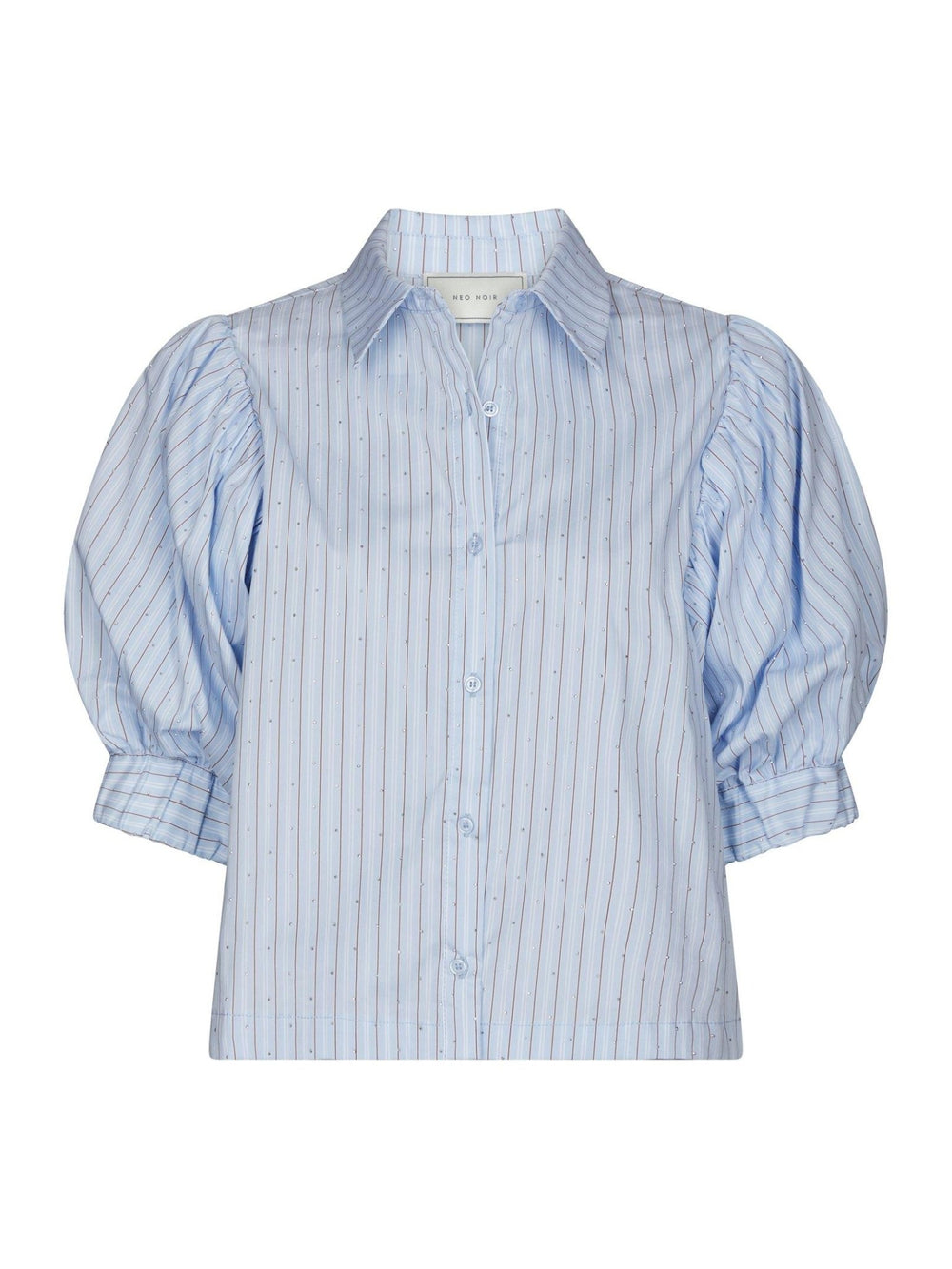 Etta Stripe Stone Shirt Light Blue | Skjorter og bluser | Smuk