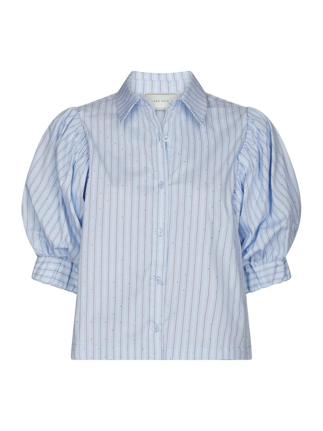 Etta Stripe Stone Shirt Light Blue | Skjorter og bluser | Smuk