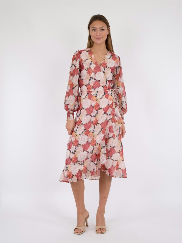 Eva Maxi Flower Dress Pink | Kjoler | Smuk - Dameklær på nett