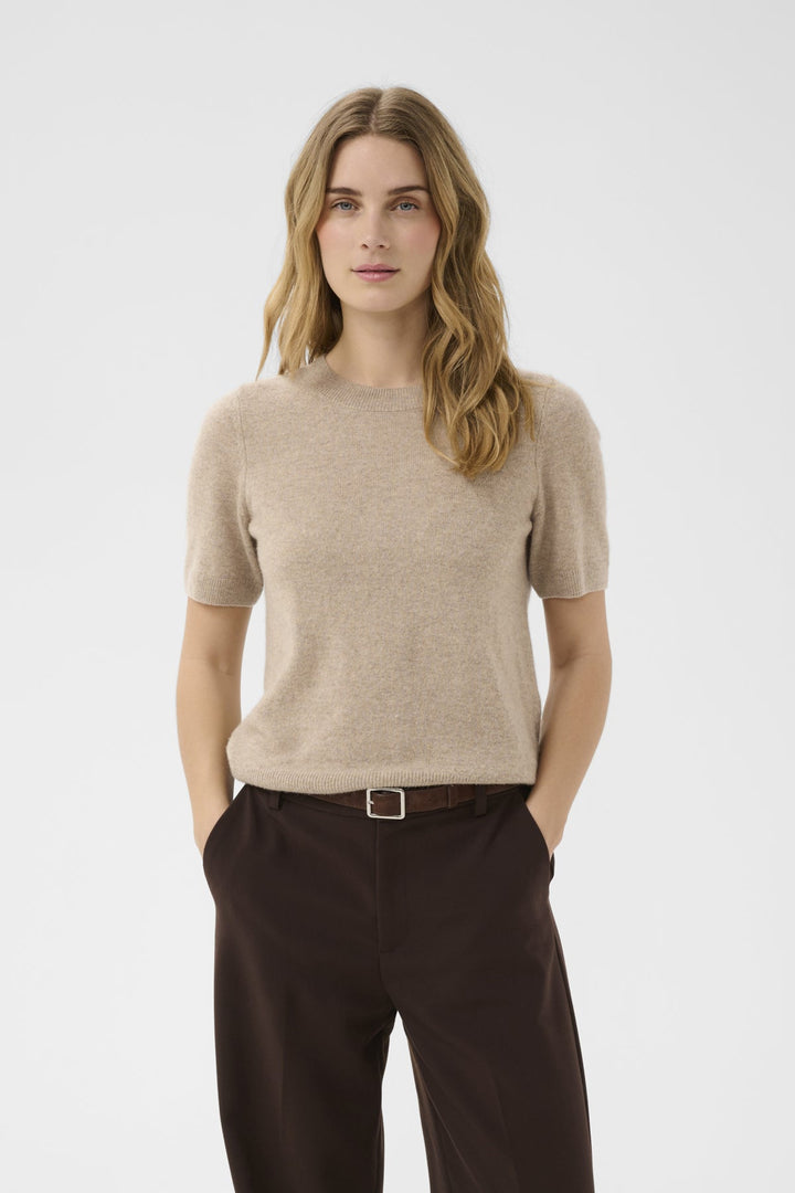 Everlotta Pullover Light Camel Melange | Genser | Smuk
