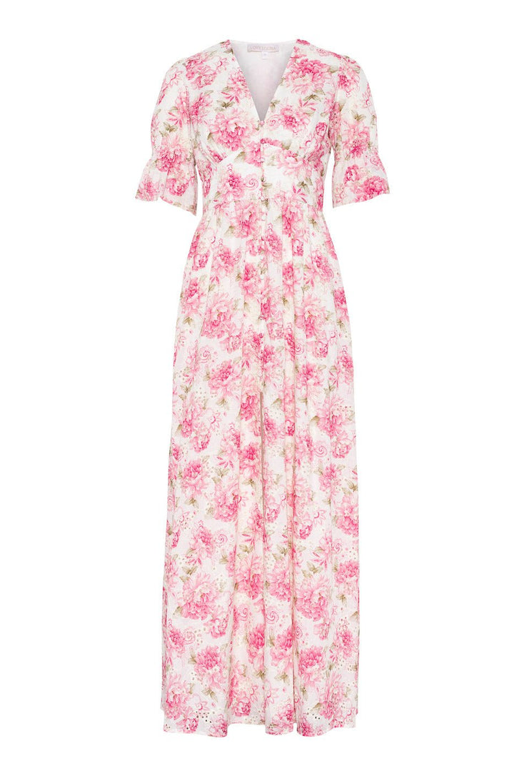 Evie Maxi Dress Peony Pop Pink | Kjoler | Smuk