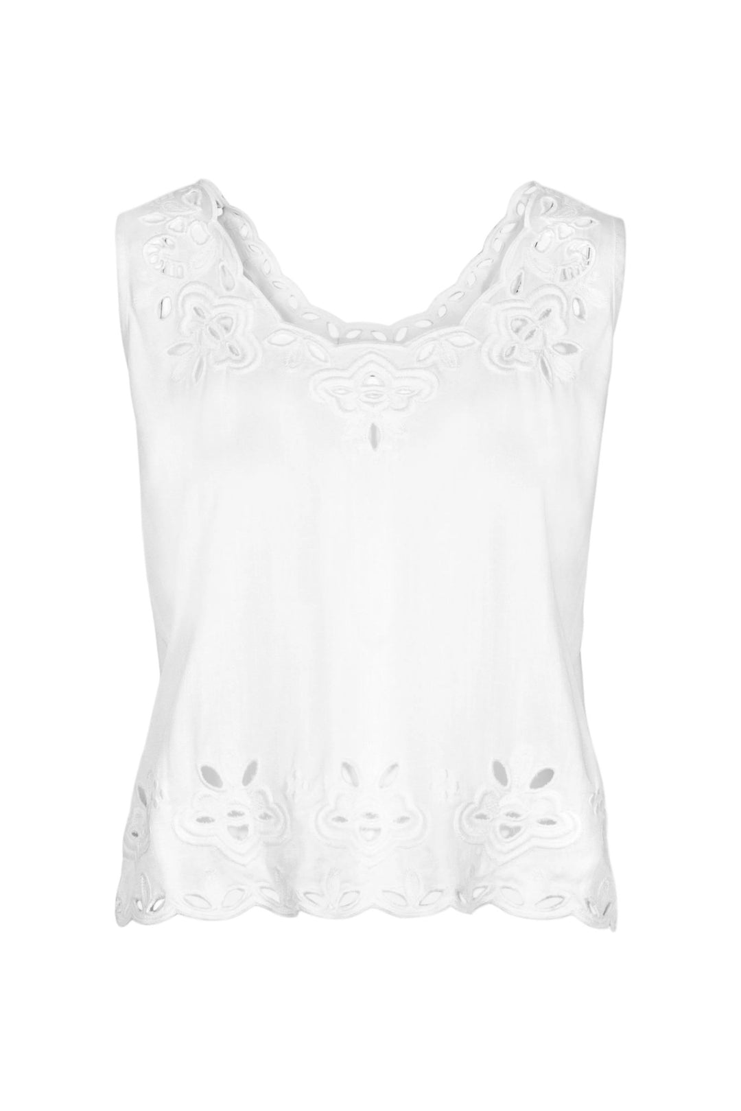Evie Top White | Topper | Smuk