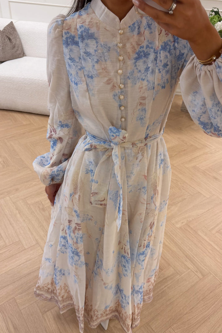 Evy Midi Dress Blue | Kjoler | Smuk