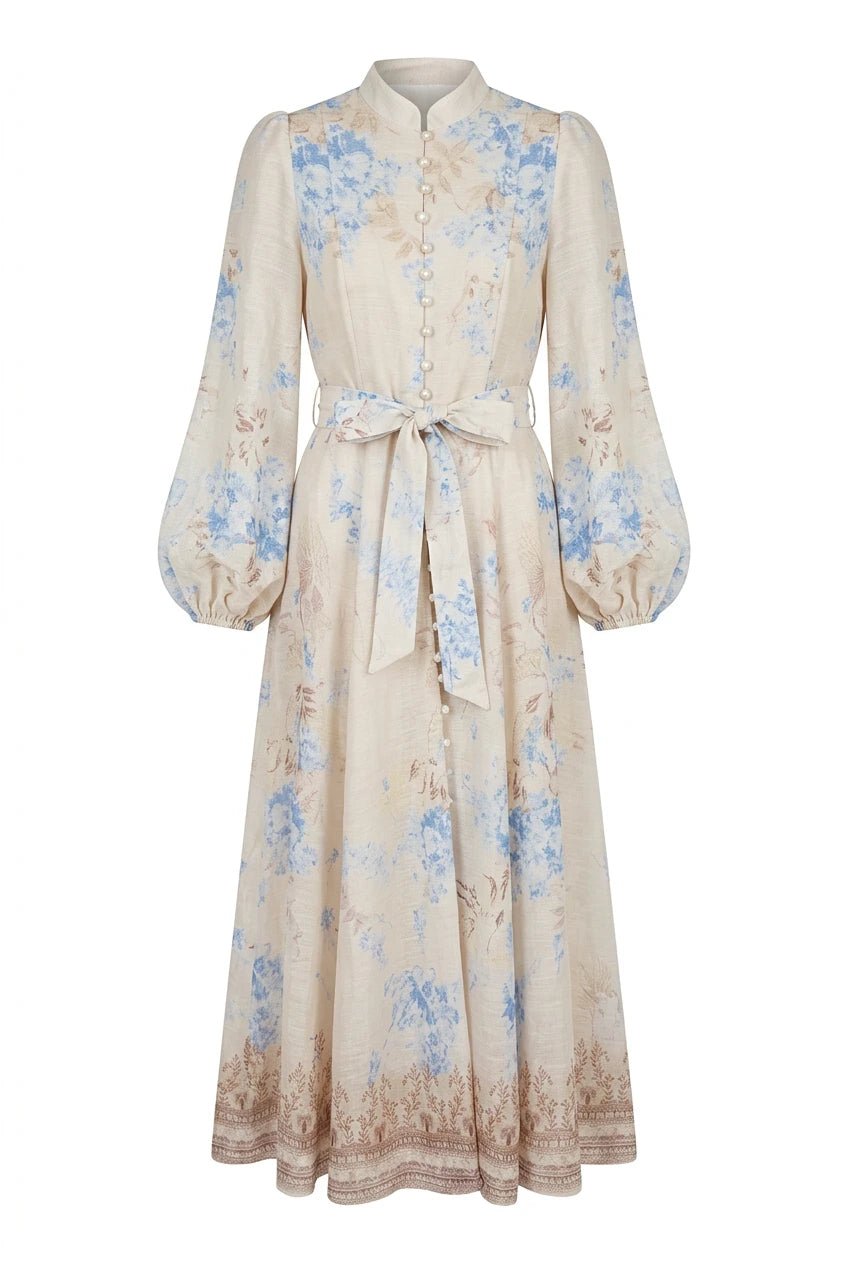 Evy Midi Dress Blue | Kjoler | Smuk
