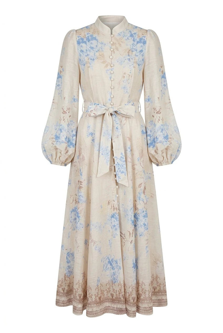 Evy Midi Dress Blue | Kjoler | Smuk