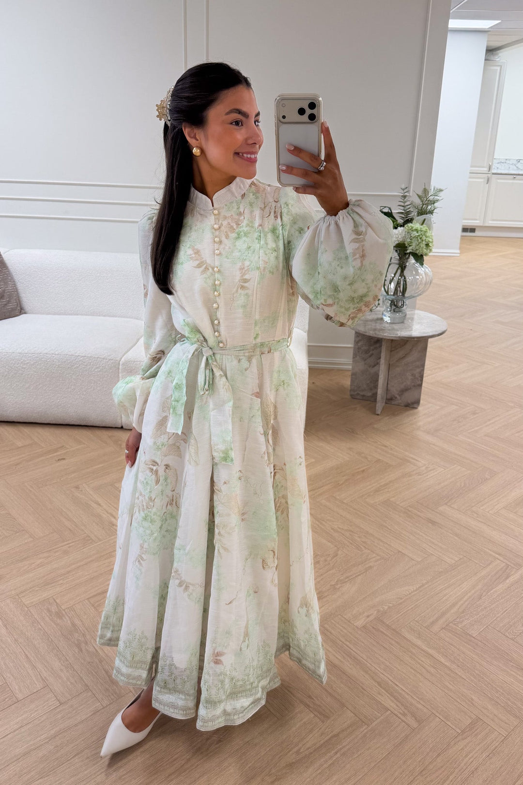 Evy Midi Dress Vert | Kjoler | Smuk