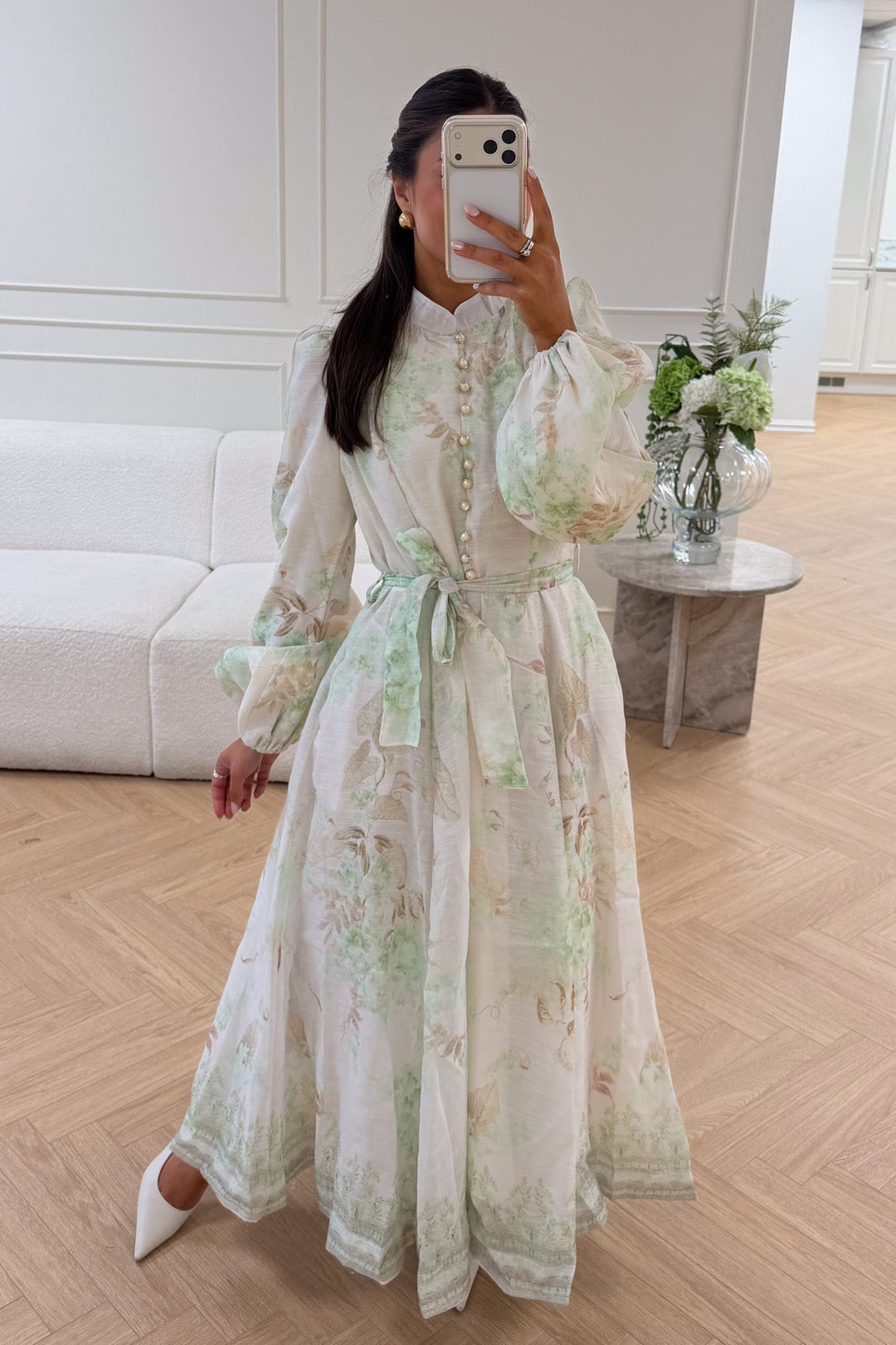 Evy Midi Dress Vert | Kjoler | Smuk