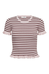 Fabi Knit Top Bordeaux/Rose