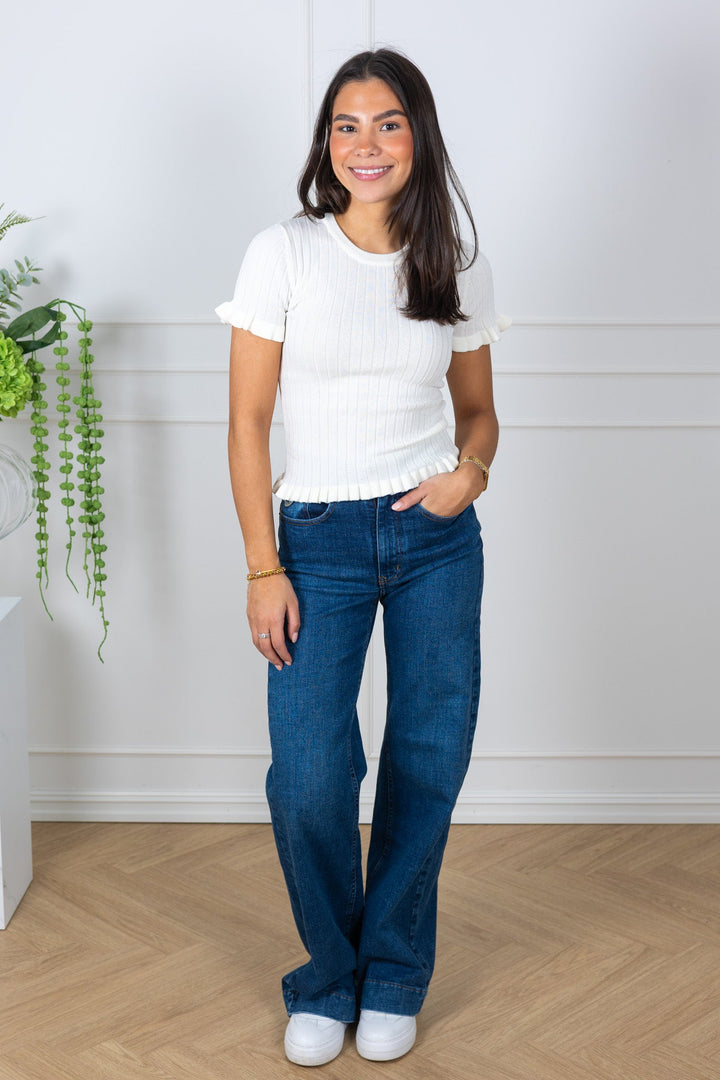 Fabi Knit Top White | Genser | Smuk