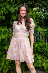 Fabienne Mini Dress Pink Petite