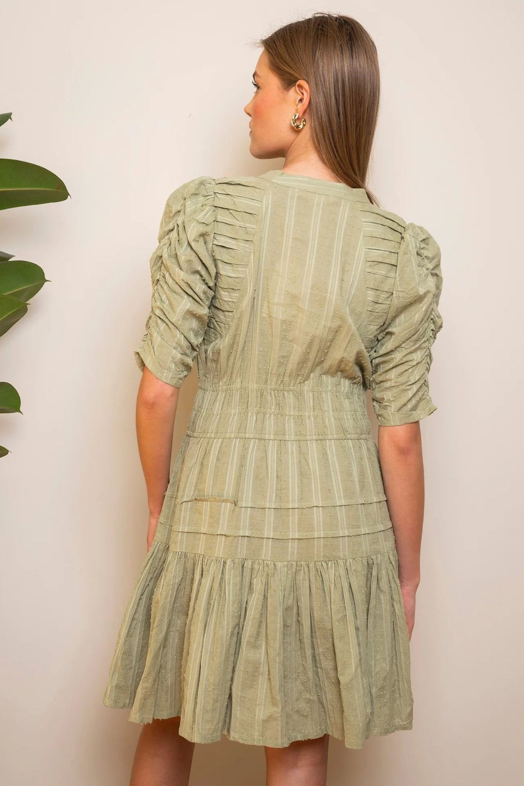 Fabienne Mini Dress Soft Sage | Kjoler | Smuk - Dameklær på nett