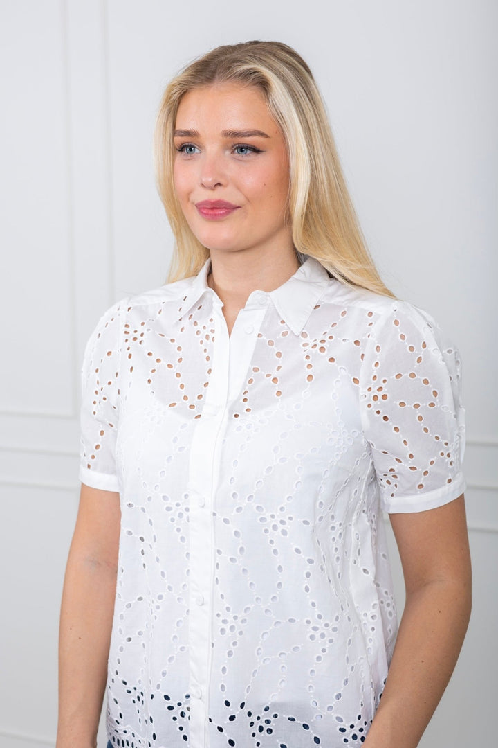 Faithiw Shirt Pure White | Skjorter og bluser | Smuk - Dameklær på nett