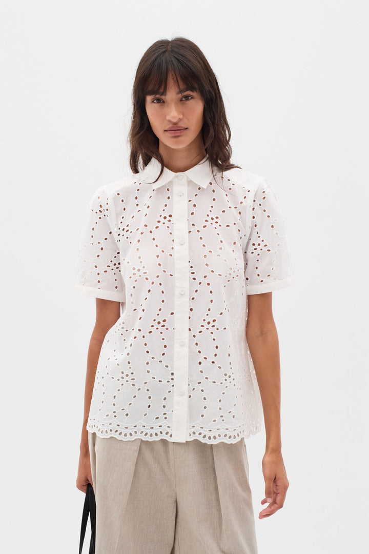Faithiw Shirt Pure White | Skjorter og bluser | Smuk - Dameklær på nett