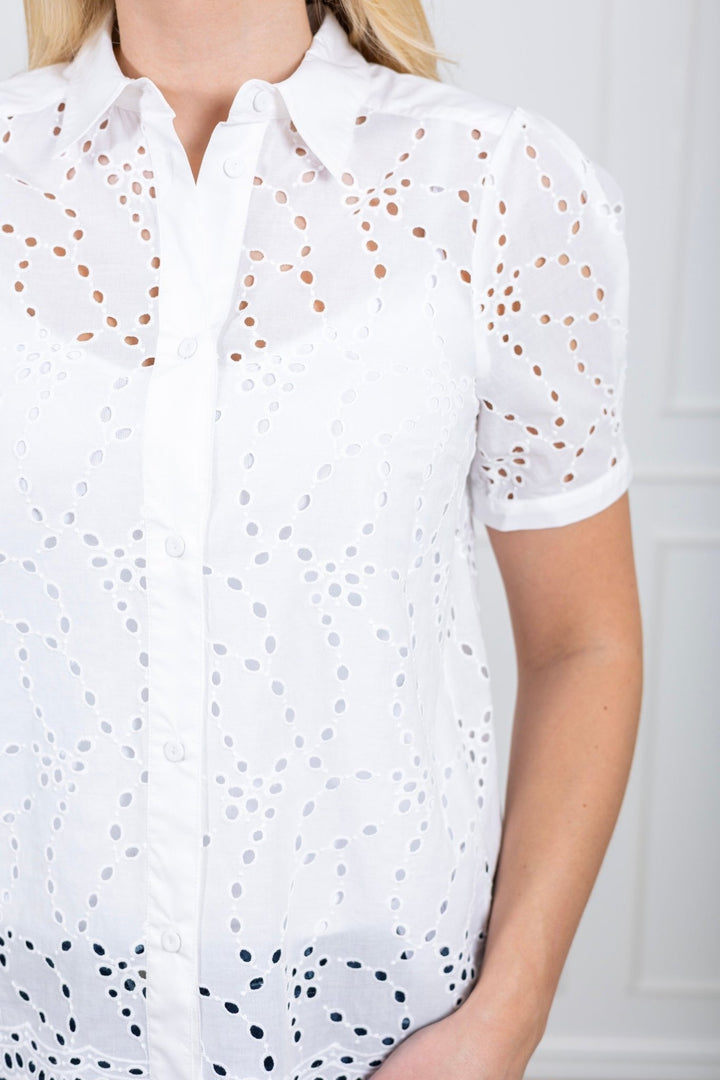 Faithiw Shirt Pure White | Skjorter og bluser | Smuk - Dameklær på nett