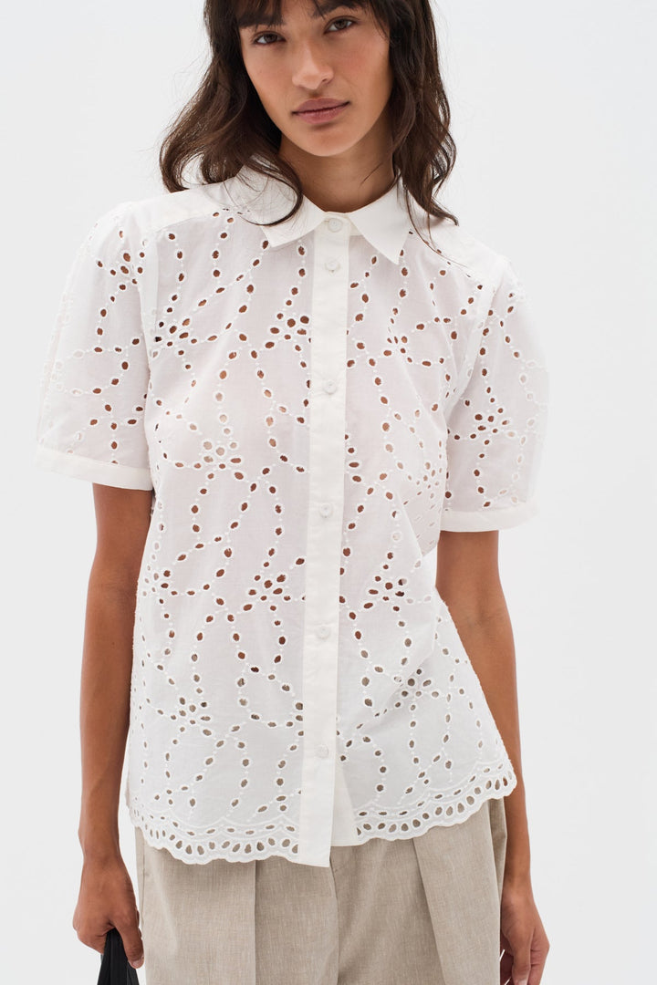 Faithiw Shirt Pure White | Skjorter og bluser | Smuk - Dameklær på nett