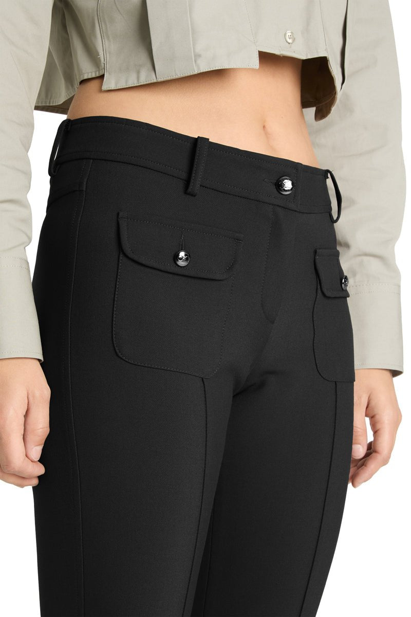 Farah Pocket Long Pant Black | Bukser | Smuk - Dameklær på nett