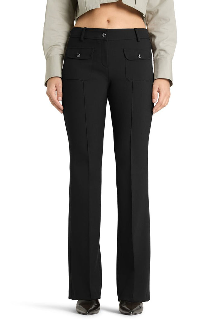 Farah Pocket Long Pant Black | Bukser | Smuk - Dameklær på nett