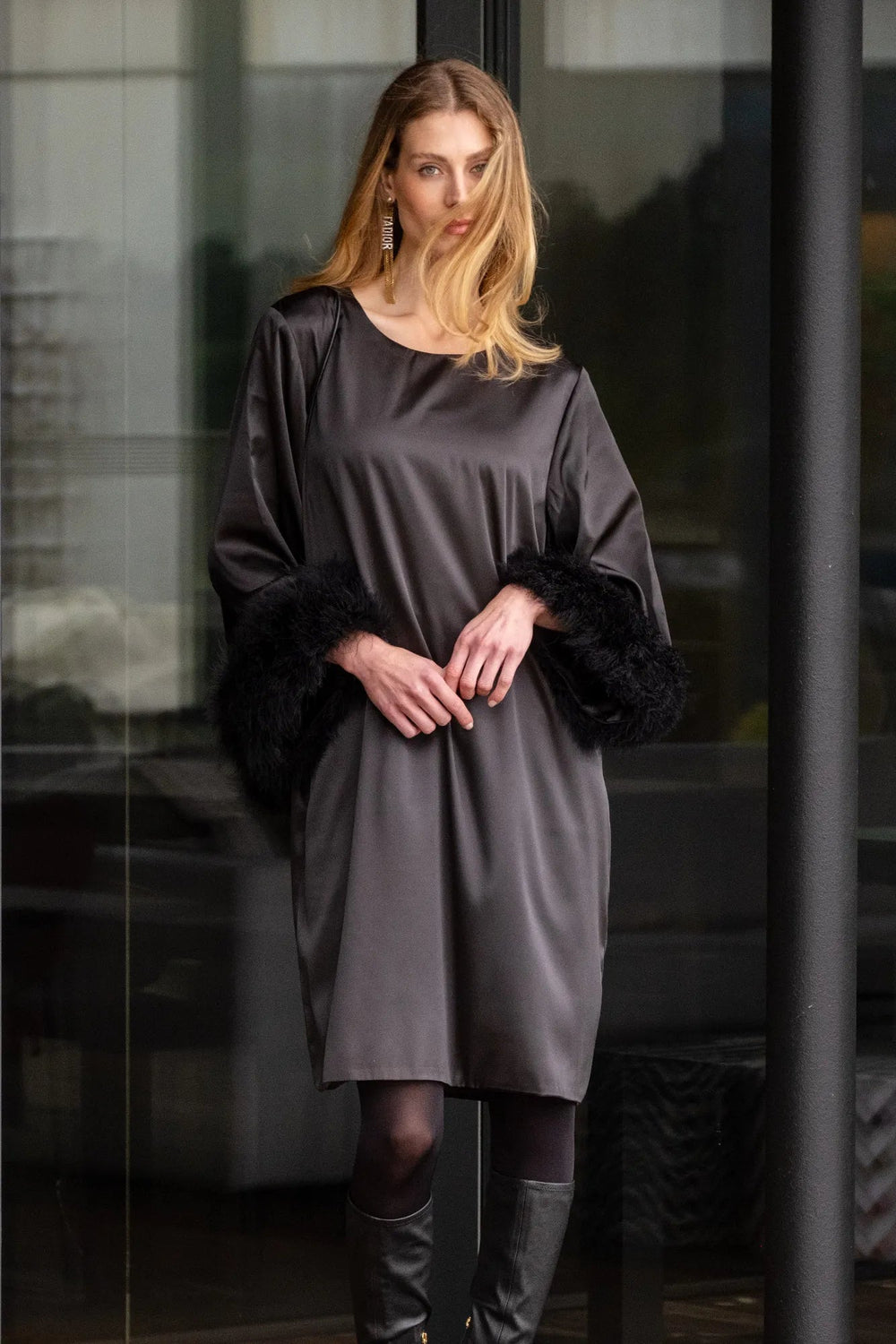 Fashionable Dress Black | Kjoler | Smuk