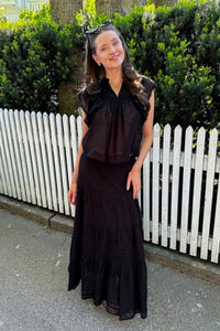 Felicia S Voile Skirt Black