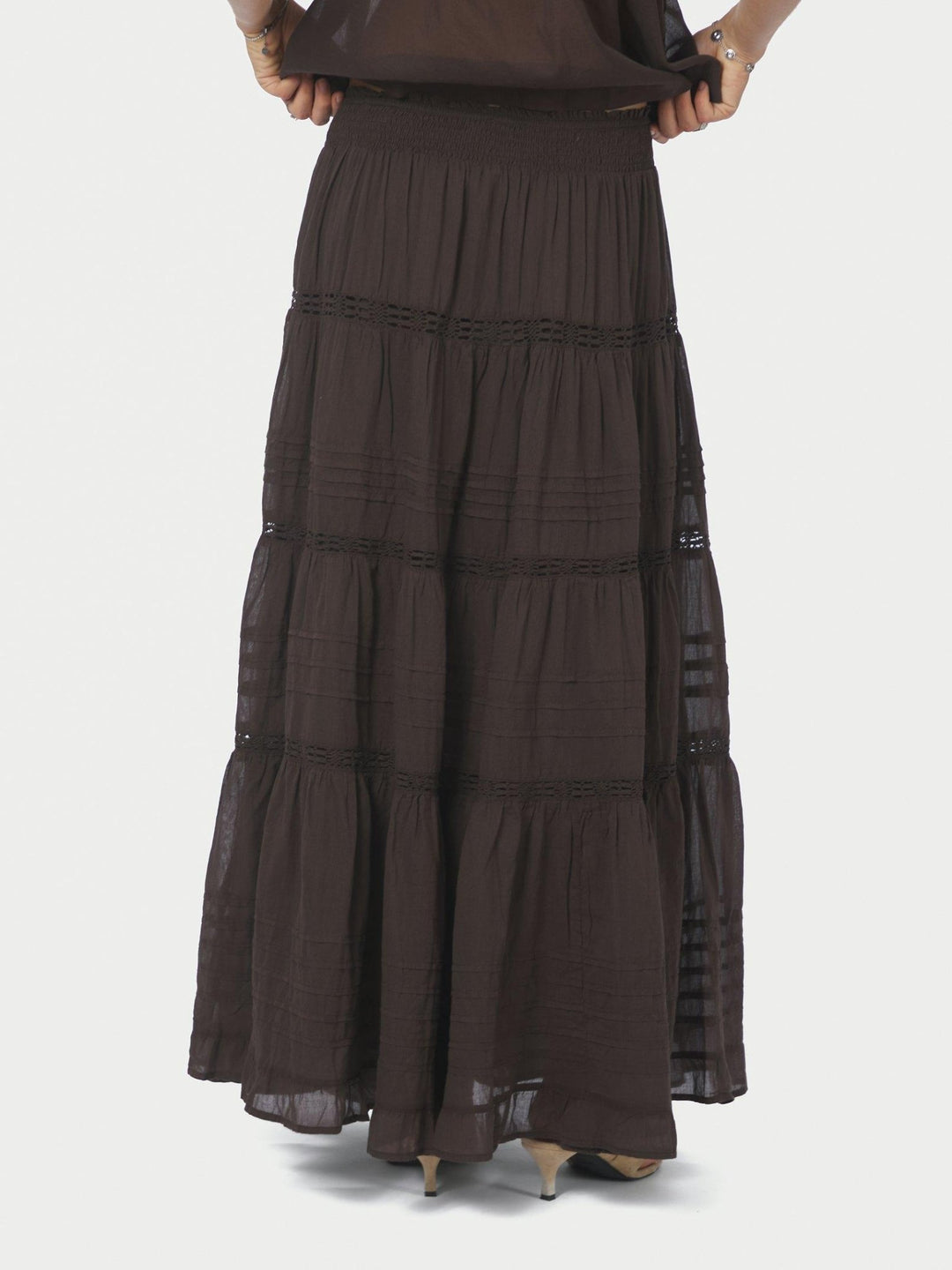 Felicia S Voile Skirt Dark Brown | Skjørt | Smuk