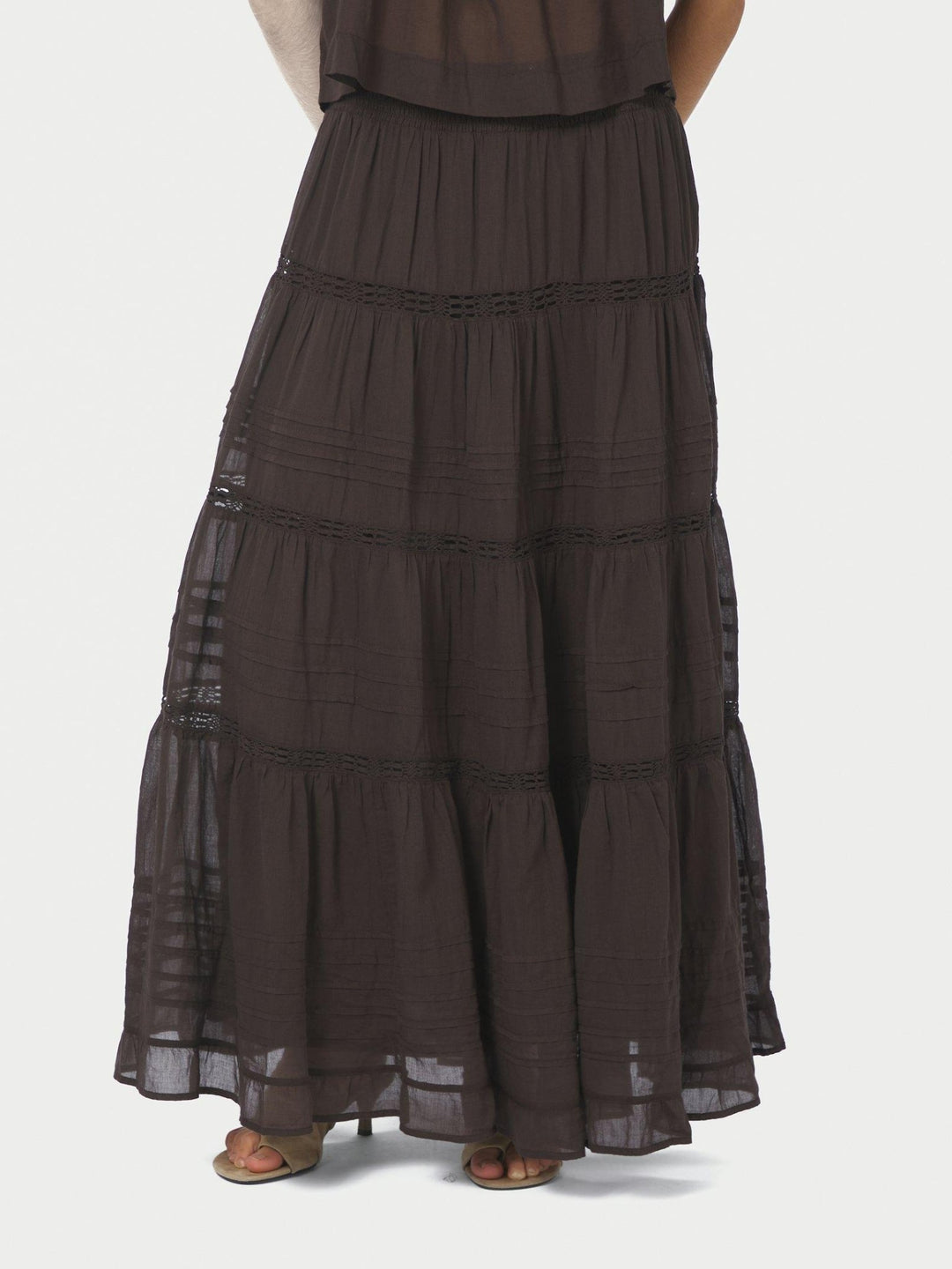 Felicia S Voile Skirt Dark Brown | Skjørt | Smuk