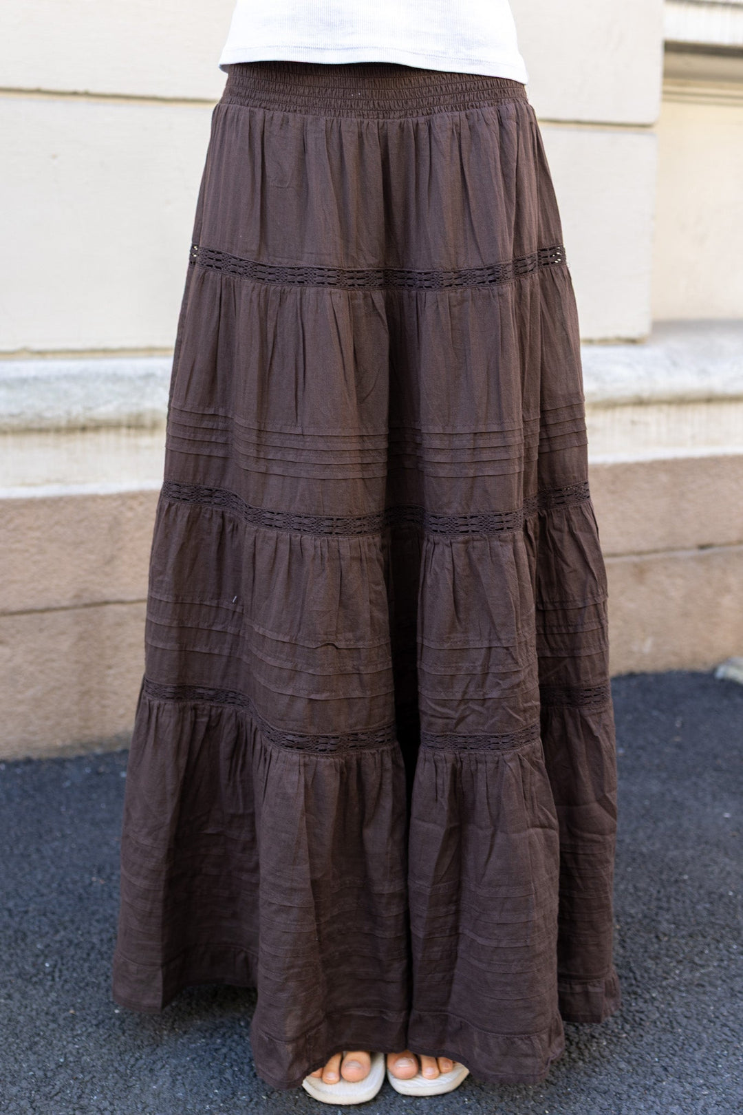 Felicia S Voile Skirt Dark Brown | Skjørt | Smuk