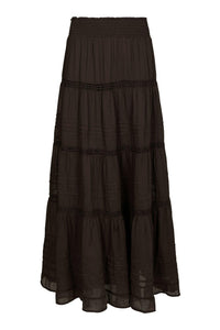 Felicia S Voile Skirt Dark Brown