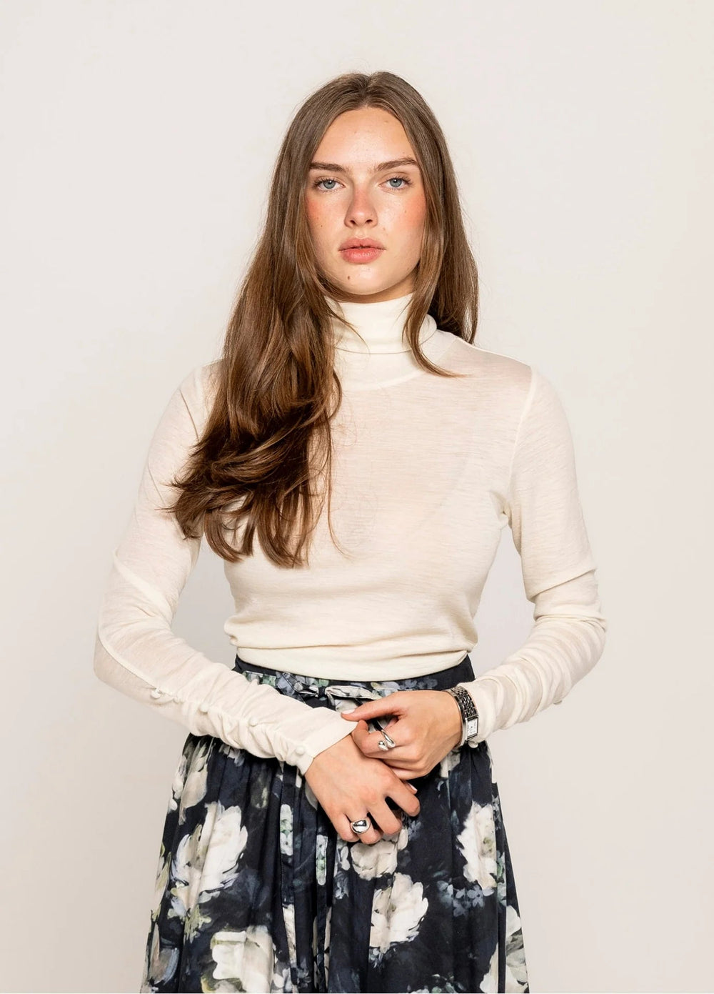 Fenja Rollneck Ivory | Genser | Smuk