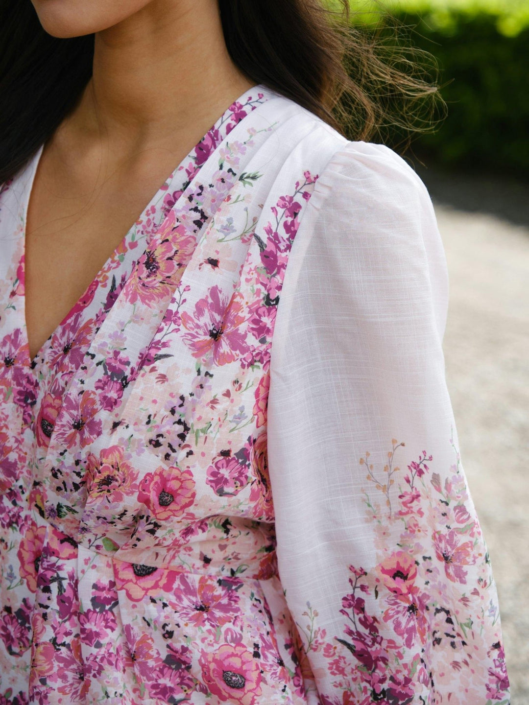 Fie Flower Print Blouse Rose | Skjorter og bluser | Smuk - Dameklær på nett