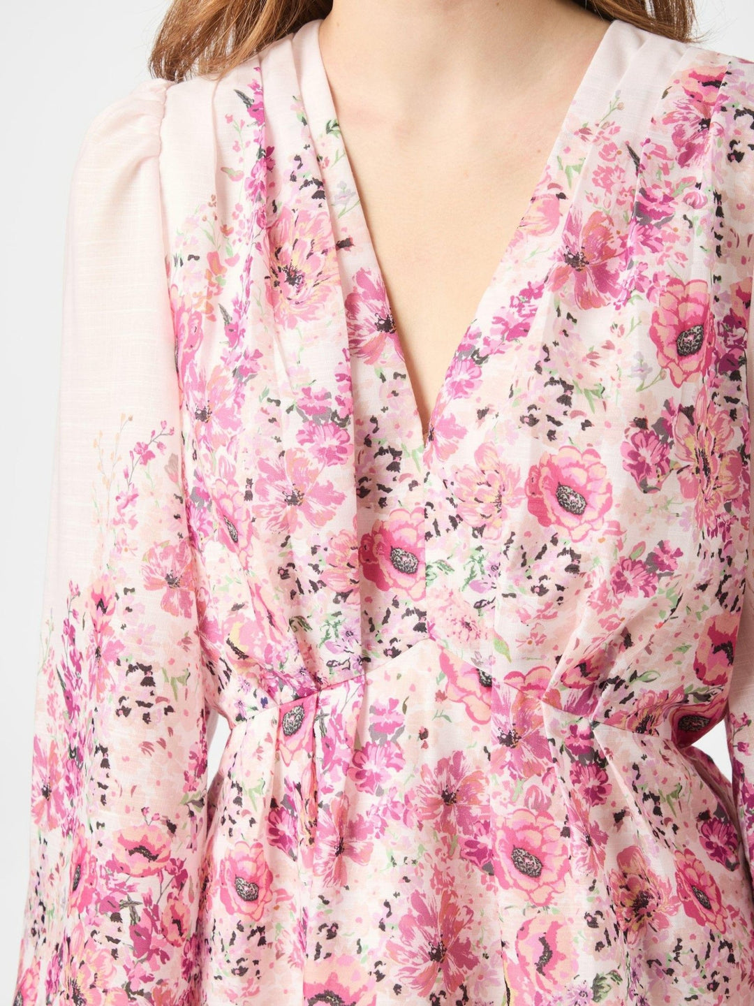 Fie Flower Print Blouse Rose | Skjorter og bluser | Smuk - Dameklær på nett
