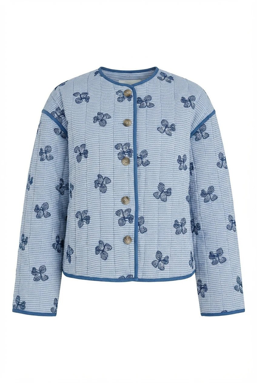 Fina Jacket Blue/Off White | Yttertøy | Smuk