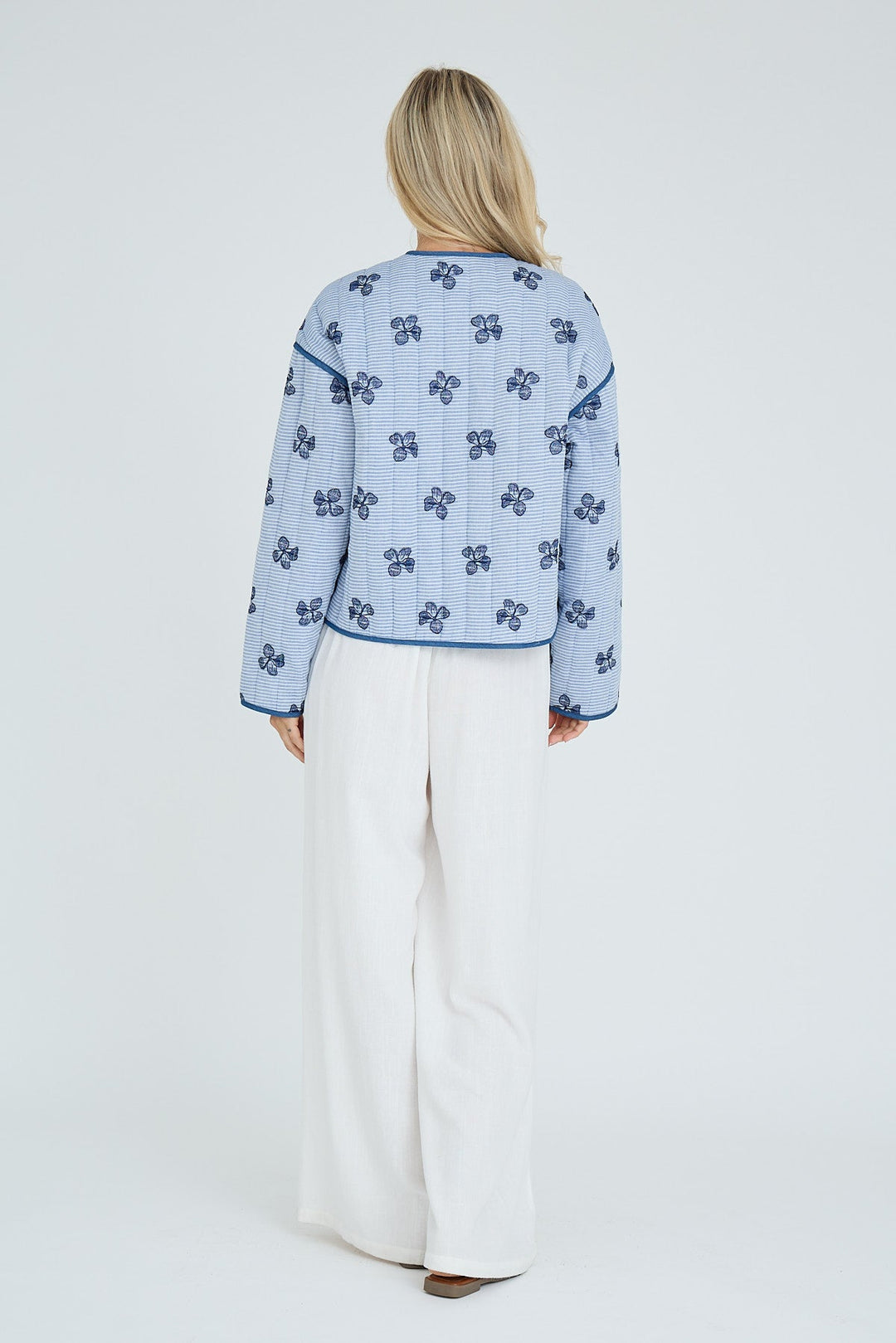 Fina Jacket Blue/Off White | Yttertøy | Smuk