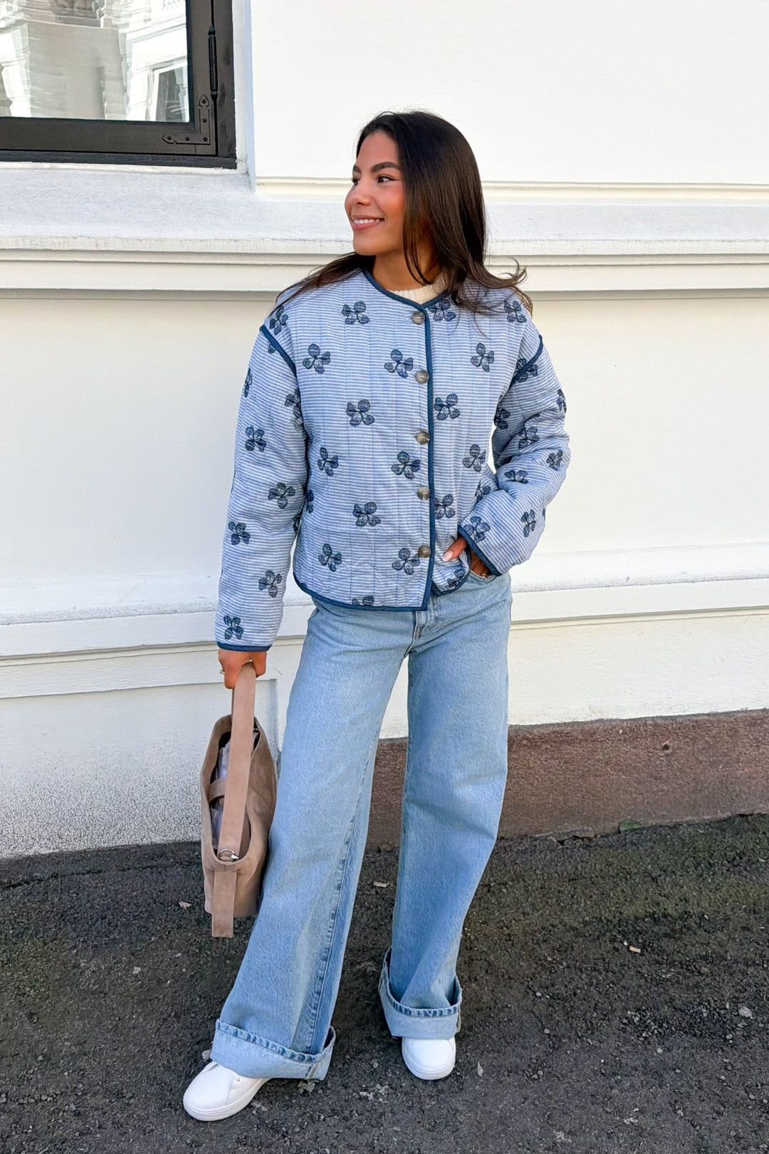 Fina Jacket Blue/Off White | Yttertøy | Smuk