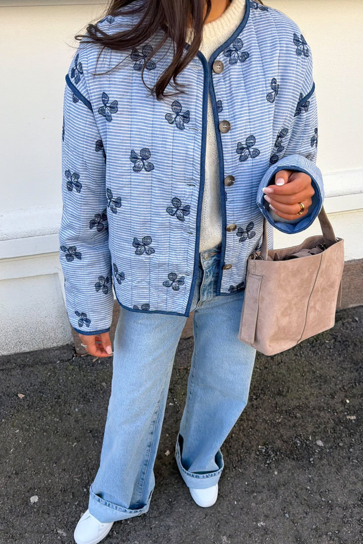 Fina Jacket Blue/Off White | Yttertøy | Smuk