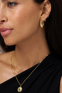 Fine Pave Single Ear Cuff Pale Gold