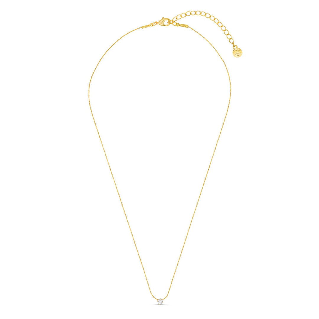 Fine Stationed Crystal Collar Necklace Pale Gold | Accessories | Smuk - Dameklær på nett