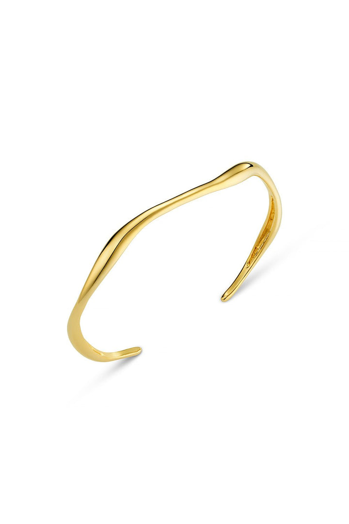 Fine Wave Bangle Pale Gold | Accessories | Smuk - Dameklær på nett