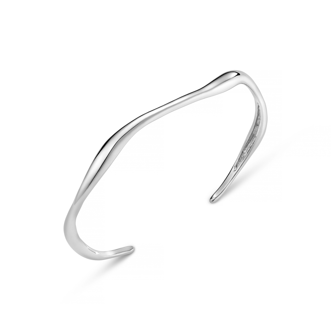 Fine Wave Bangle Silver | Smykker | Smuk