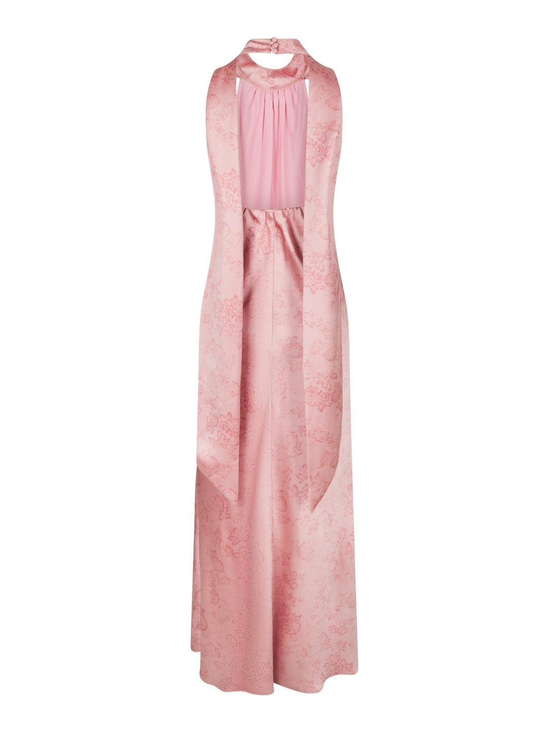 Fiona Pattern Satin Dress Light Pink | Kjoler | Smuk