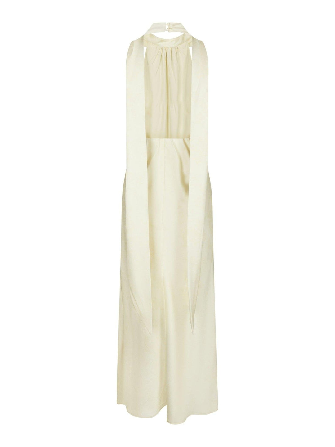 Fiona Pattern Satin Dress Light Yellow | Kjoler | Smuk