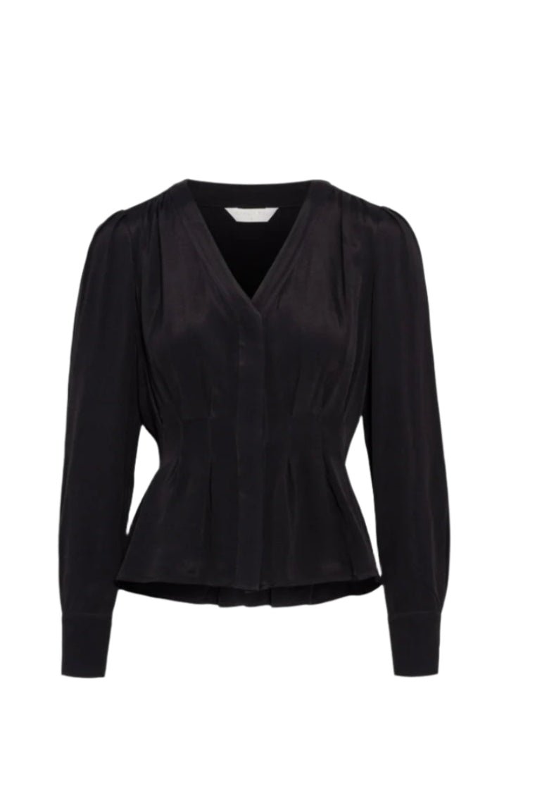 Flavia Blouse Black | Skjorter og bluser | Smuk - Dameklær på nett