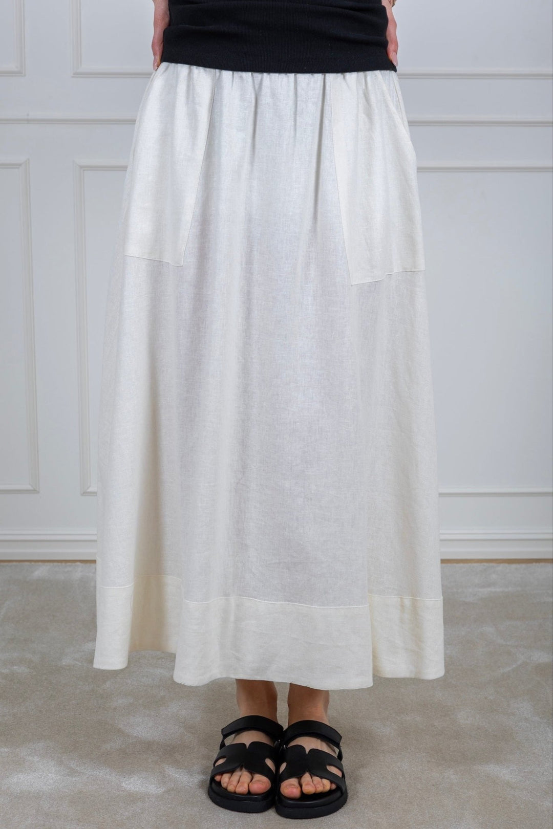 Flaxy Hw Ankle Skirt Star White | Skjørt | Smuk - Dameklær på nett