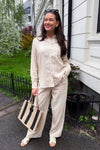 Flaxy Ls Linen Shirt Birch