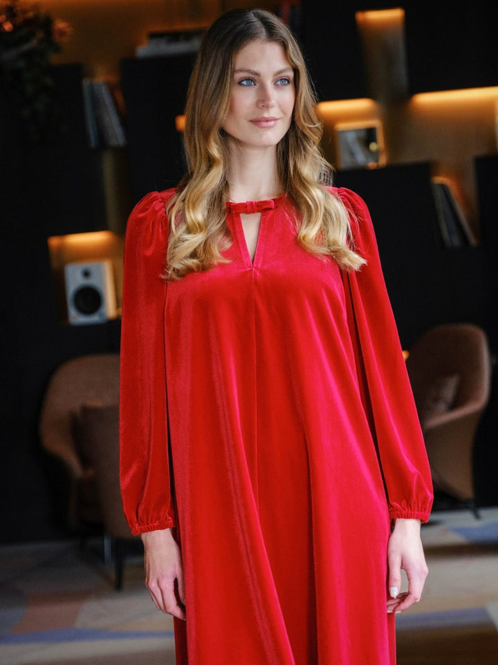 Flora Dress Red | Kjoler | Smuk - Dameklær på nett