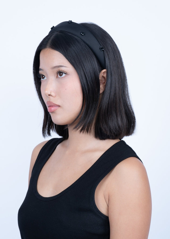 Floral Gleam Headband Black | Accessories | Smuk - Dameklær på nett