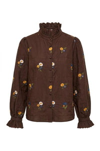 Floral Shirt Choco